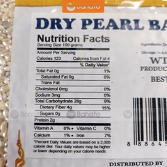 Hạt lúa mạch ngọc trai hữu cơ Aunt Michelle gói 1kg (Dry Pearl Barley)