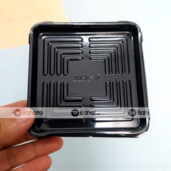 Hộp nhựa vuông đế đen nắp trong JLH10-10