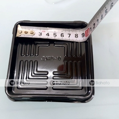 Hộp nhựa vuông đế đen nắp trong JLH10-10