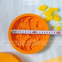 Khuôn bánh trung thu nhận 500g tròn rồng phụng KN500G02