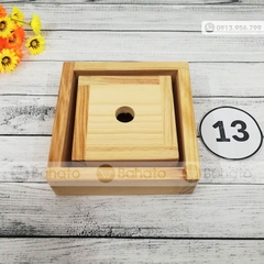 Khuôn gói bánh chưng thông minh gỗ Bahato 13cm cỡ trung
