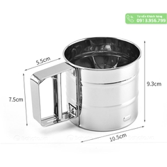 Ca rây bột inox có tay cầm 250g