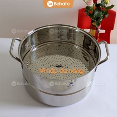 Nồi inox tráng bánh cuốn 36cm 22 lít - Lựa chọn tối ưu cho kinh doanh