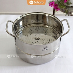 Nồi tráng bánh cuốn 28cm đa năng (đồ xôi, hấp gà) tiện dụng