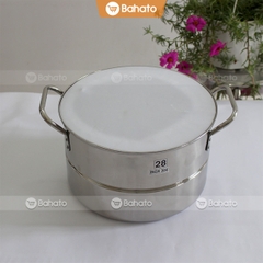 Nồi tráng bánh cuốn 28cm đa năng (đồ xôi, hấp gà) tiện dụng