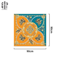 TRANH CANVAS ORANGE ROYALTY 90X90CM
