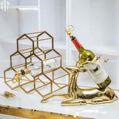 HOME COUTURE - BRASSON PREMIUM WINE HOLDER - MYTHICAL GODDESS ELK SS25