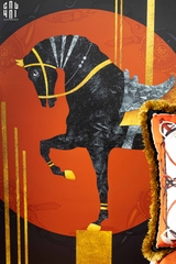 TRANH CANVAS DARK STEED 70X140 CM