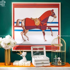 TRANH CANVAS CHEVAL DE ROUGE 90X90CM