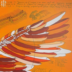 TRANH CANVAS HALF ORANGE PEGASUS 90X90CM