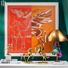 TRANH CANVAS HALF ORANGE PEGASUS 90X90CM