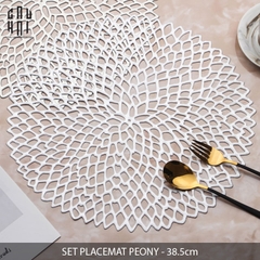 SET PLACEMAT 2PCS PEONY