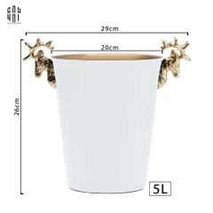 XÔ ĐÁ GOLDEN ELK ICE BUCKET WHITE 5L