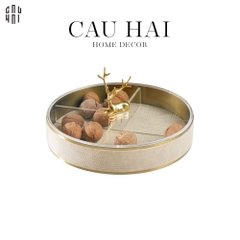 HỘP BÁNH MỨT LEATHER - BEIGE LAYING ALLEY