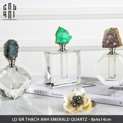 LỌ CHIẾT NƯỚC HOA ĐÁ THẠCH ANH EMERALD QUARTZ SS22
