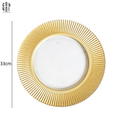 HERA DINNER FLAT PLATE 33CM SS25