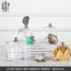 LỌ CHIẾT NƯỚC HOA ĐÁ THẠCH ANH EMERALD QUARTZ SS22