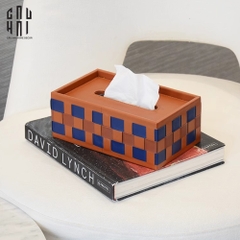 HỘP KHĂN GIẤY DA AUBURN MONO - AUBURN MONO LEATHER TISSUE BOX