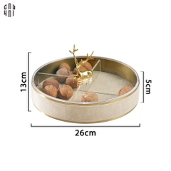 HỘP BÁNH MỨT LEATHER - BEIGE LAYING ALLEY