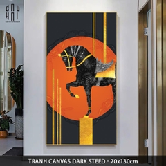 TRANH CANVAS DARK STEED 70X140 CM
