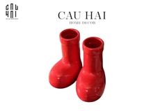 BÌNH HOA RED GLOSSY BOOT
