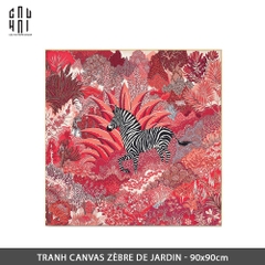 TRANH CANVAS ZÈBRE DE JARDIN 90X90 CM