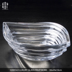 HAROLD LUXURY GLASS FRUIT BOWL