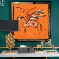 TRANH CANVAS SHINING S-PEGASUS 94X94 CM - KHUNG GỖ VIỀN KÍNH