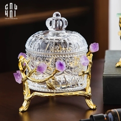 HOME COUTURE - LỌ KẸO BRASSON CRYSTAL JEWELRY  DELIGHT - AMETHYST SS25