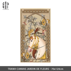 TRANH CANVAS JARDIN DE FLEURS 70X120CM