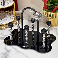 GIÁ TREO LY ACRYLIC BLACK ENIOS