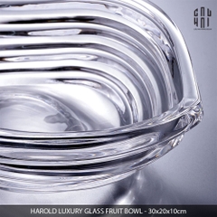 HAROLD LUXURY GLASS FRUIT BOWL