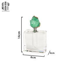 LỌ CHIẾT NƯỚC HOA ĐÁ THẠCH ANH EMERALD QUARTZ SS22