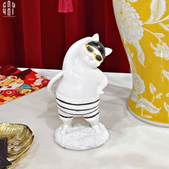 TƯỢNG MÈO TRANG TRÍ GYMNASTIC MEOW