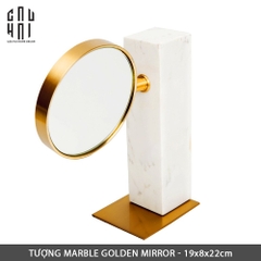 GƯƠNG TRANG ĐIỂM ĐỂ BÀN MARBLE GOLDEN MIRROR