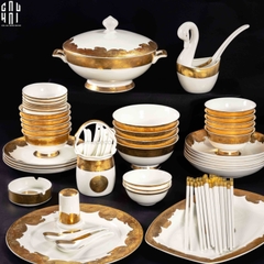 HOME COUTURE - SET CHÉN DĨA DYNASTY LUXURY 62PCS