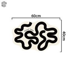 THẢM CỬA - DOOR MAT - 40x60 LONG BLACK LINE