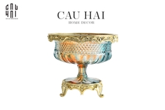 HOME COUTURE - BRASSON RAINBOW CRYSTAL BOWL  