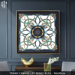 TRANH CANVAS LES RENES BLEU 90X90CM