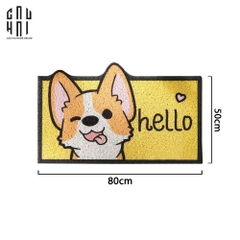 THẢN FRONT DOOR CORGI HELLO 50X80 CM