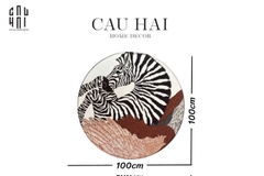 THẢM TRÒN TRẢI SÀN - ROUND CARPET- D100 ZEBRA