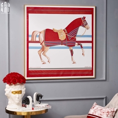 TRANH CANVAS CHEVAL DE ROUGE 90X90CM