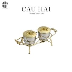 HOME COUTURE - BRASSON PLATINUM JAR.-  LES  FLEURS D'OR SS25