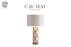 ĐÈN BÀN IRIS WHITE - IRIS WHITE SIDE TABLE LAMP