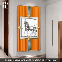 TRANH CANVAS ORANGE SEABISCUIT 70X120CM