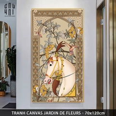 TRANH CANVAS JARDIN DE FLEURS 70X120CM