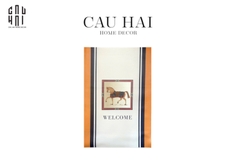 THẢM CỬA DA 80x120 - ROYALE CAVALIER - LIGHT ORANGE - PREMIUM  DOOR MAT
