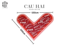 THẢM GÓC 120x120 LOVE SMILE - DOOR MAT
