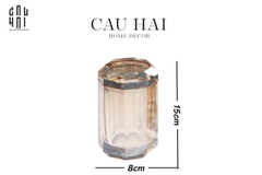 LỌ CRYSTAL FACET H10.5 – CHAMPAGNE