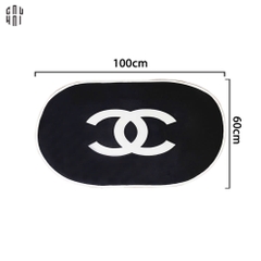 THẢM CỬA - DOOR MAT - 60x100 BLACK OVAL COCO
